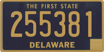 DE license plate 255381