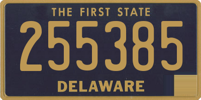 DE license plate 255385
