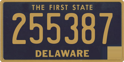 DE license plate 255387