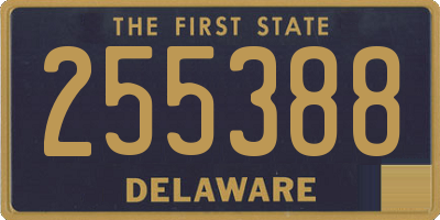 DE license plate 255388