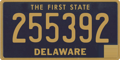 DE license plate 255392