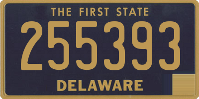 DE license plate 255393