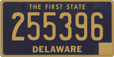 DE license plate 255396