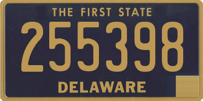 DE license plate 255398