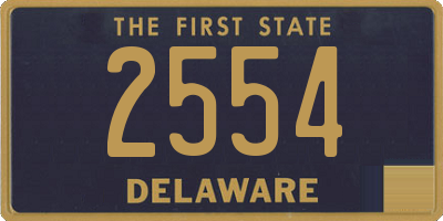 DE license plate 2554