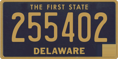 DE license plate 255402