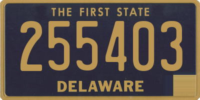 DE license plate 255403
