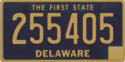 DE license plate 255405