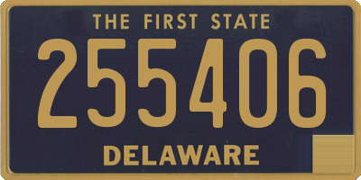 DE license plate 255406