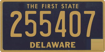 DE license plate 255407