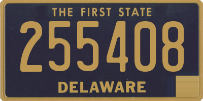 DE license plate 255408