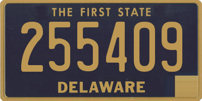 DE license plate 255409