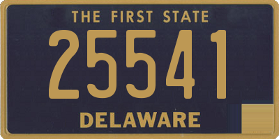 DE license plate 25541