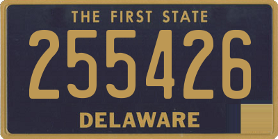 DE license plate 255426