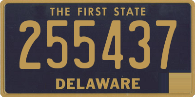 DE license plate 255437
