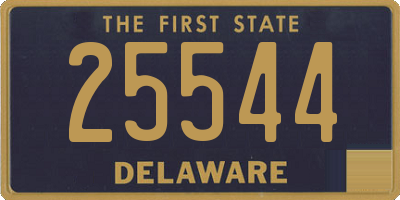 DE license plate 25544