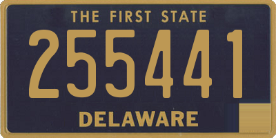 DE license plate 255441