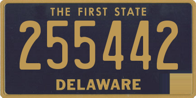 DE license plate 255442