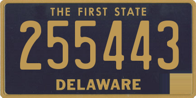 DE license plate 255443