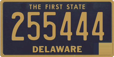 DE license plate 255444
