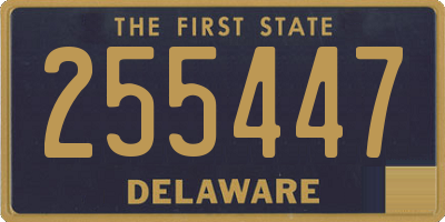 DE license plate 255447