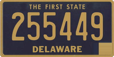DE license plate 255449