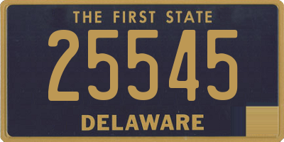 DE license plate 25545