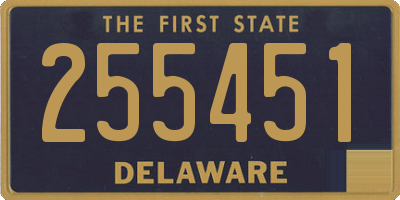 DE license plate 255451