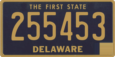 DE license plate 255453