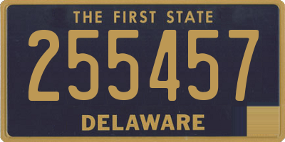 DE license plate 255457