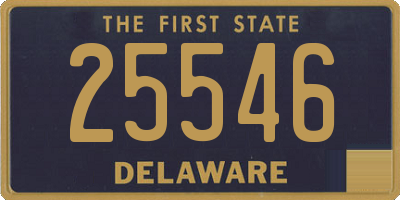 DE license plate 25546