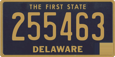 DE license plate 255463