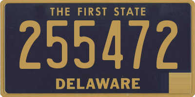 DE license plate 255472