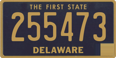 DE license plate 255473