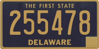 DE license plate 255478