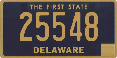 DE license plate 25548