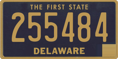 DE license plate 255484