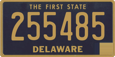 DE license plate 255485