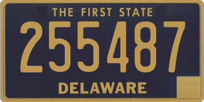 DE license plate 255487