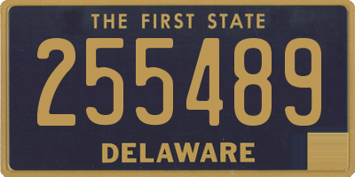 DE license plate 255489