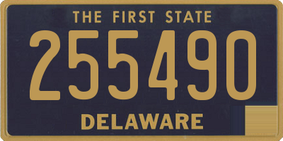 DE license plate 255490