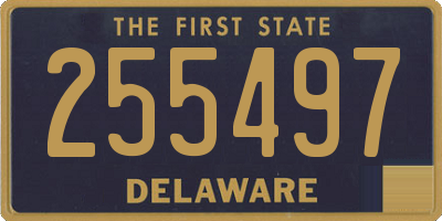 DE license plate 255497