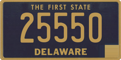 DE license plate 25550