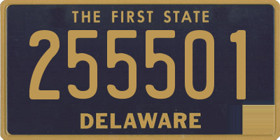 DE license plate 255501