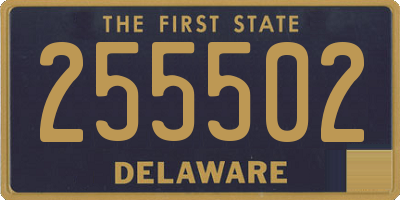 DE license plate 255502