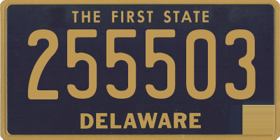 DE license plate 255503