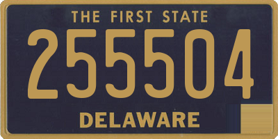 DE license plate 255504