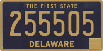 DE license plate 255505
