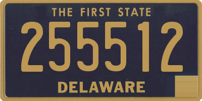 DE license plate 255512