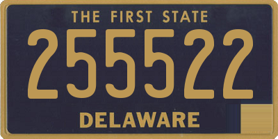 DE license plate 255522